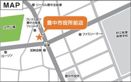 豊中市役所前店　地図